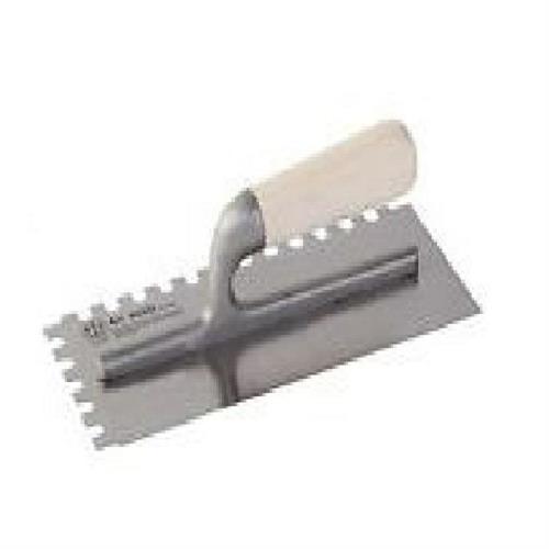 FRATTAZZO IN FERRO CON DENTI 6X8 DX 120X280