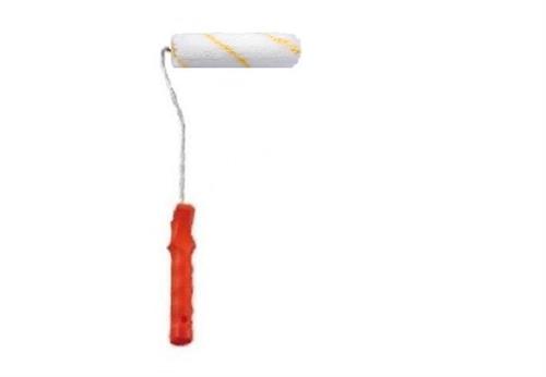 RULLINO RIGA GIALLA CON MANICO DA 10 CM