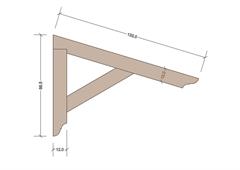 MENSOLONE CON DIAGONALE