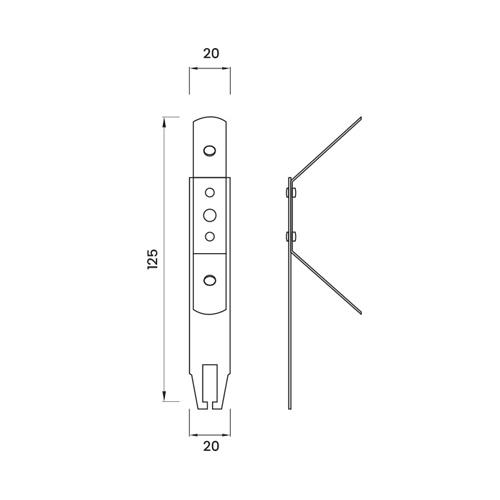 SOSPENSIONE UNIV. C/MOLLA PER STRUTTURA A T